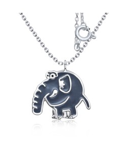 Baby Elephant Silver Necklace SPE-4047